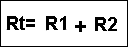 resistor connection in series