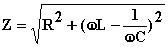 RLC IMPEDANCE in series formula