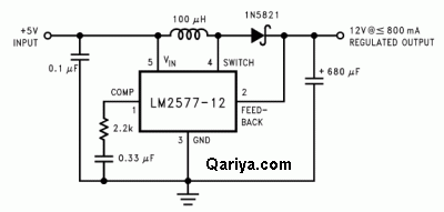 DC to DC step up voltage regulator