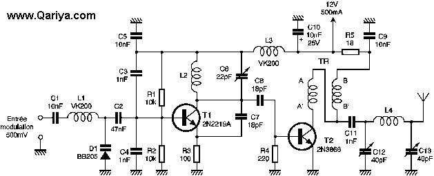 دائرة إرسال 1واط سهلة و عملية و مجربة FM Reci_fm_circuit_2